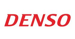 Red DENSO logo on a white background