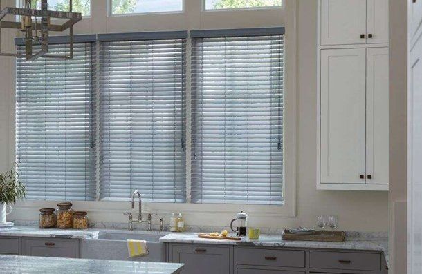 Residential house window blinds
