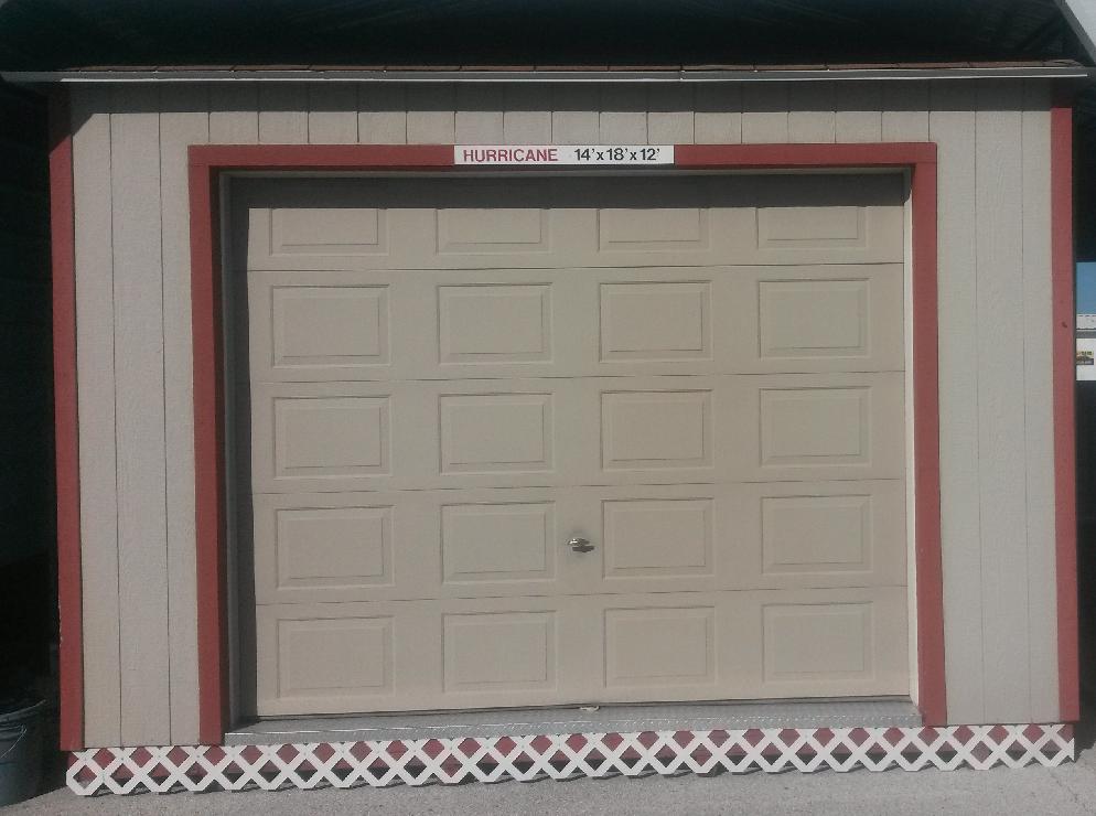 A garage door with a sign on it that says home market