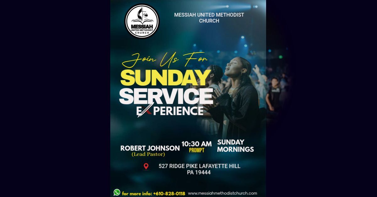 Sunday service flyer