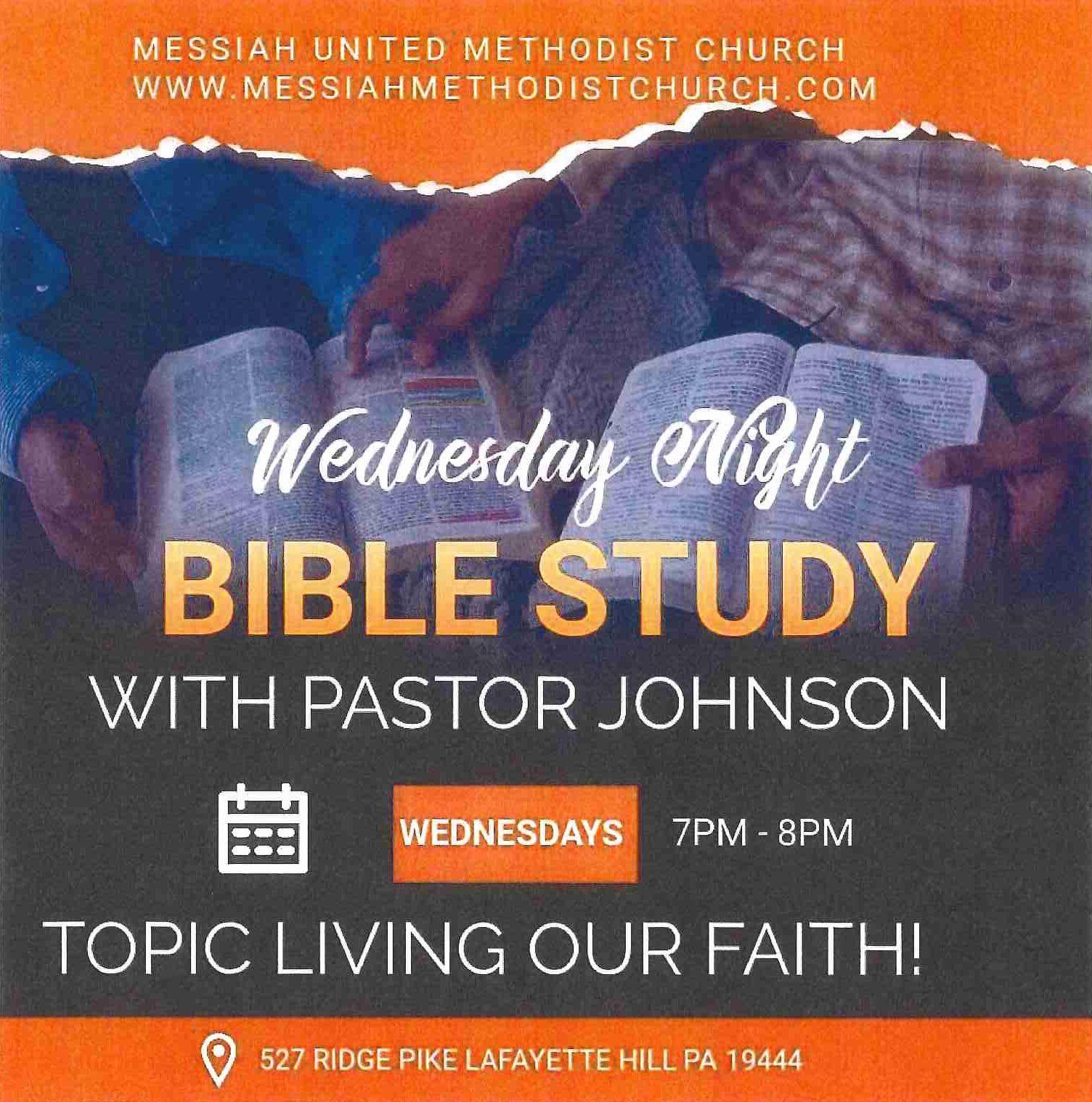 Wednesday Night Bible Study With Pastor Johnson