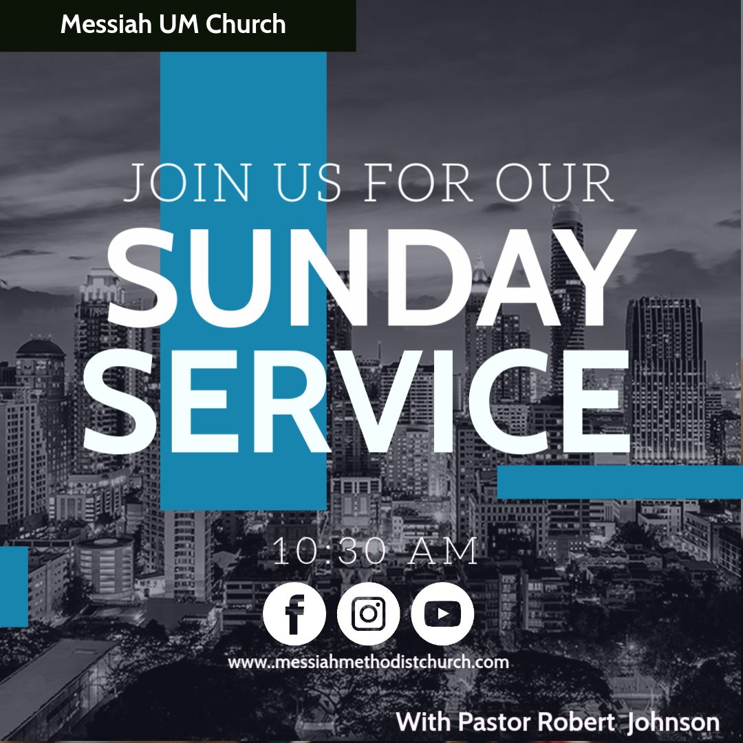 Sunday Service with Pastor Robert Johnson flyer