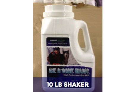 10lb shaker ice b'gone magic - dry salt