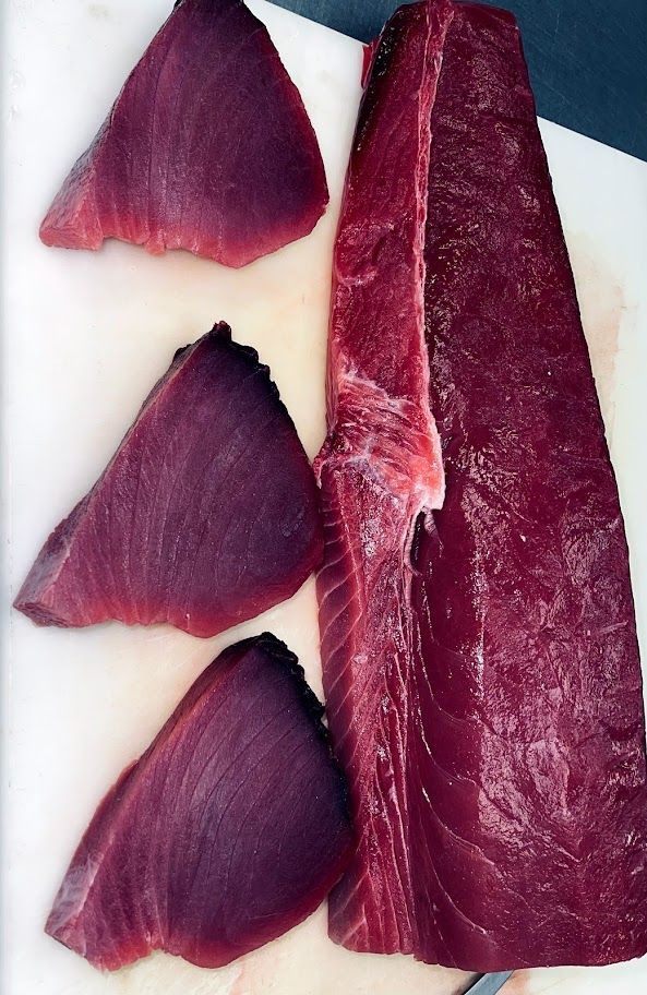 Big eye tuna cuts