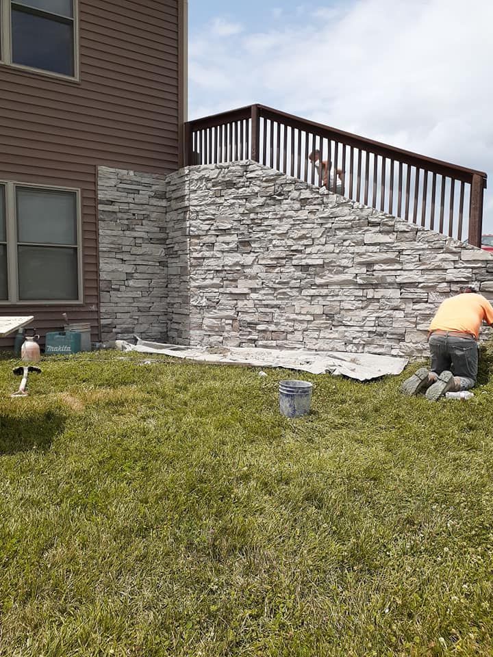 Decorative stone walls