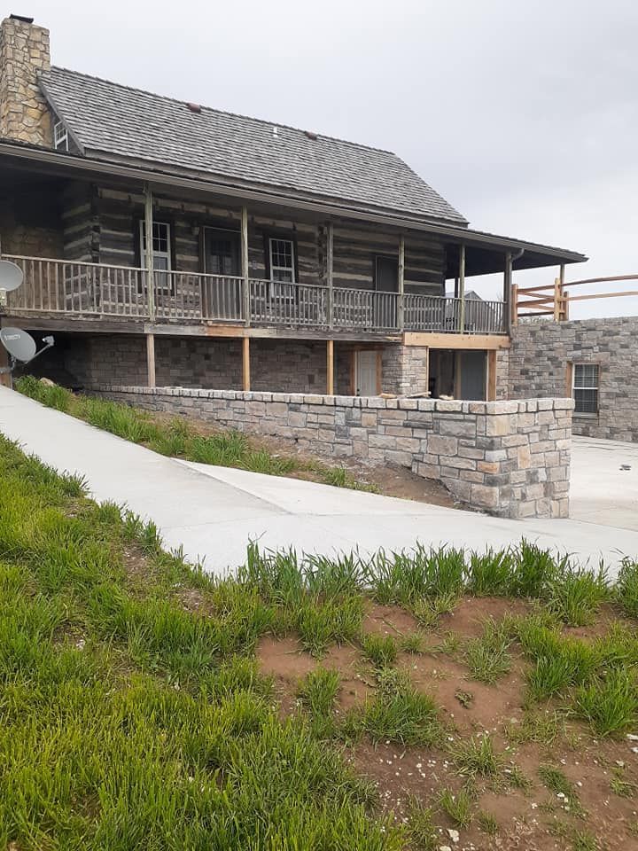 Decorative stone walls