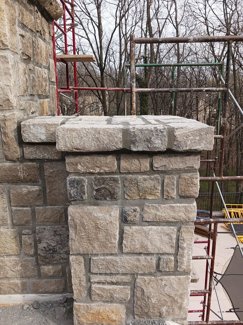 Decorative stone installation