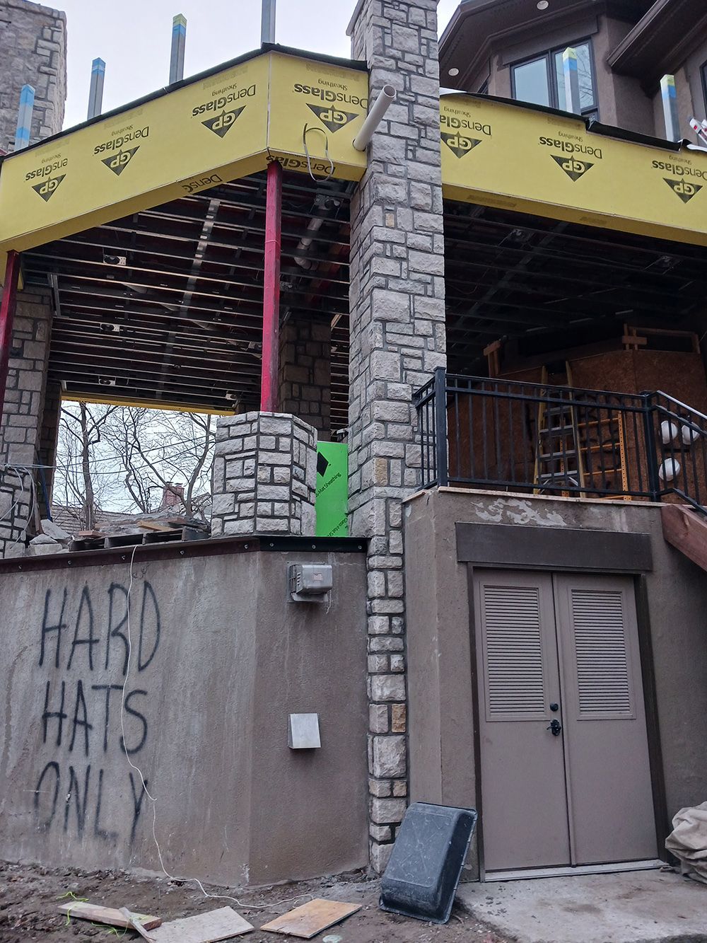 Decorative stone installation