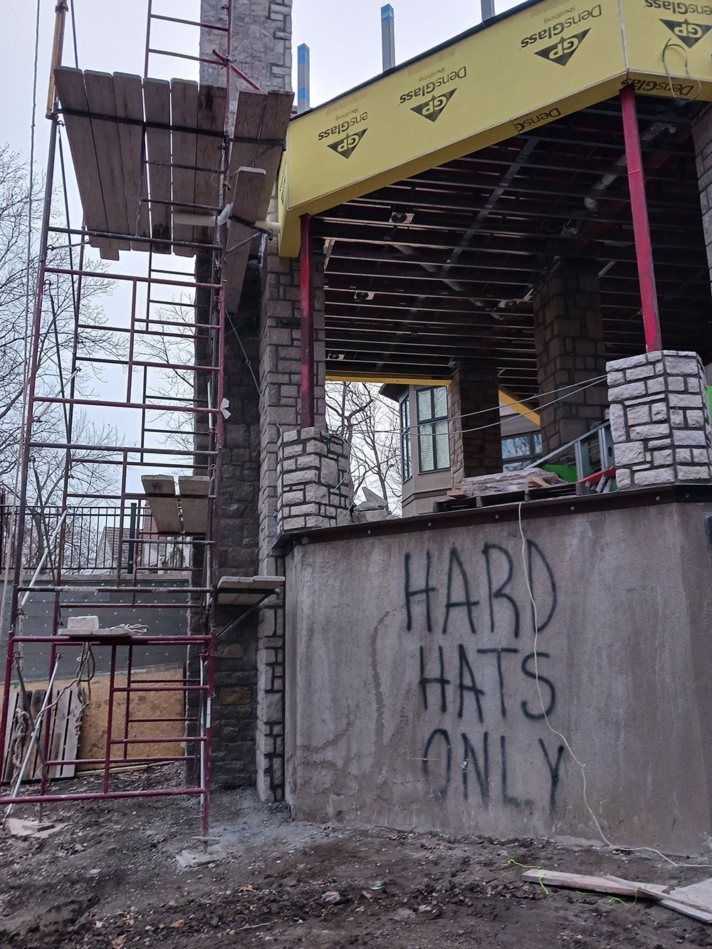 Decorative stone installation