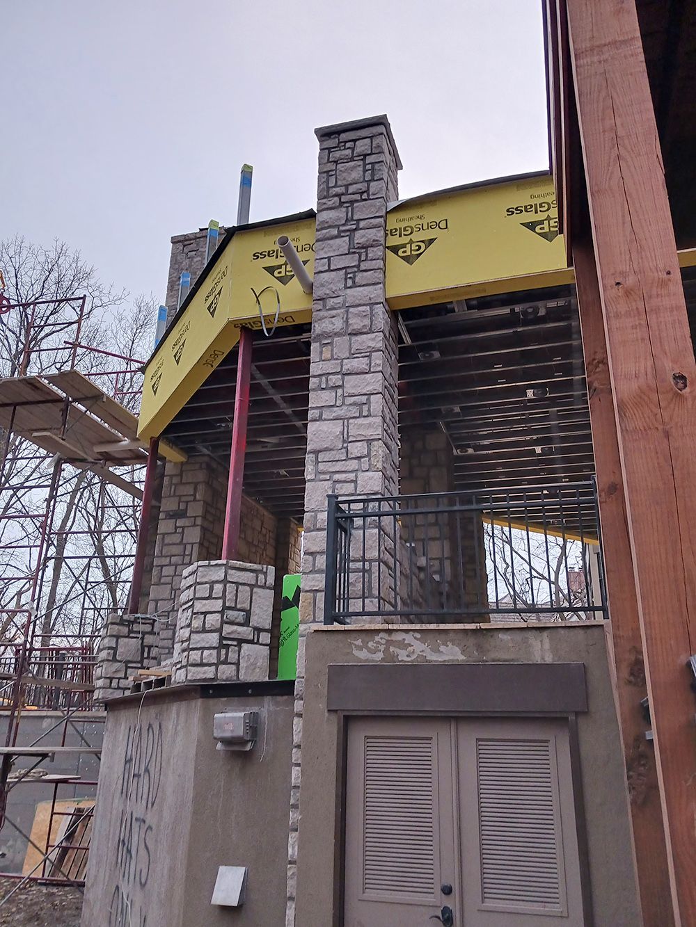 Decorative stone installation