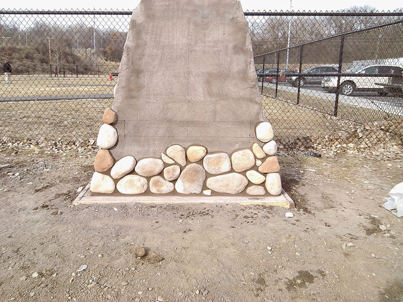 Decorative stone installation