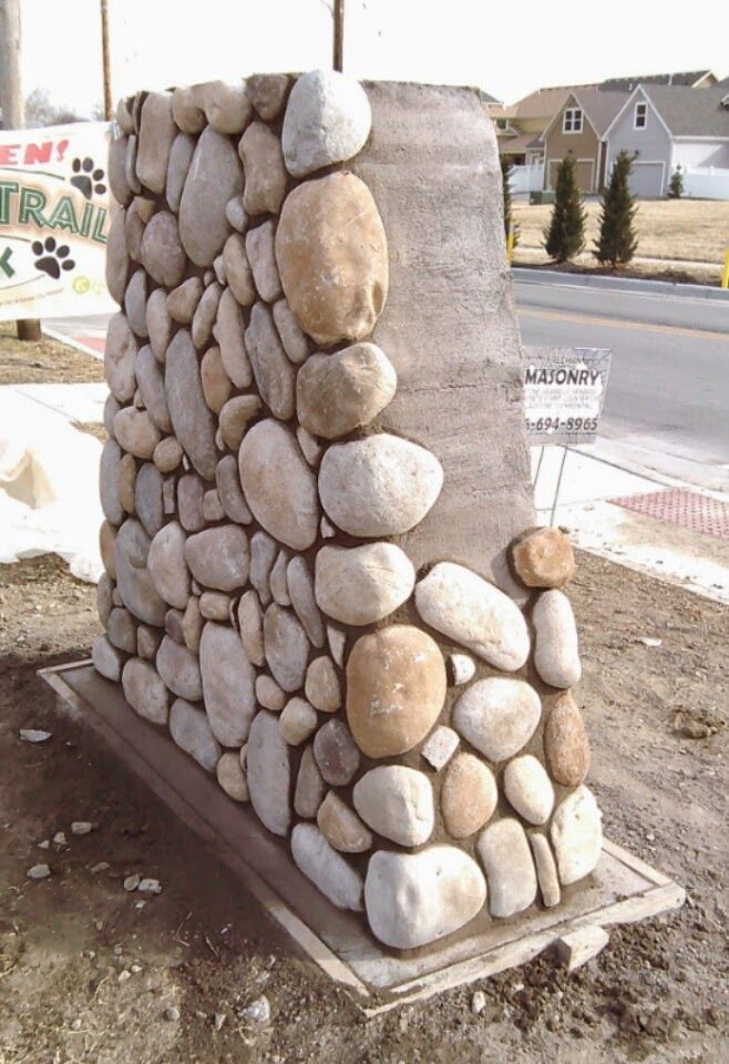 Decorative stone installation