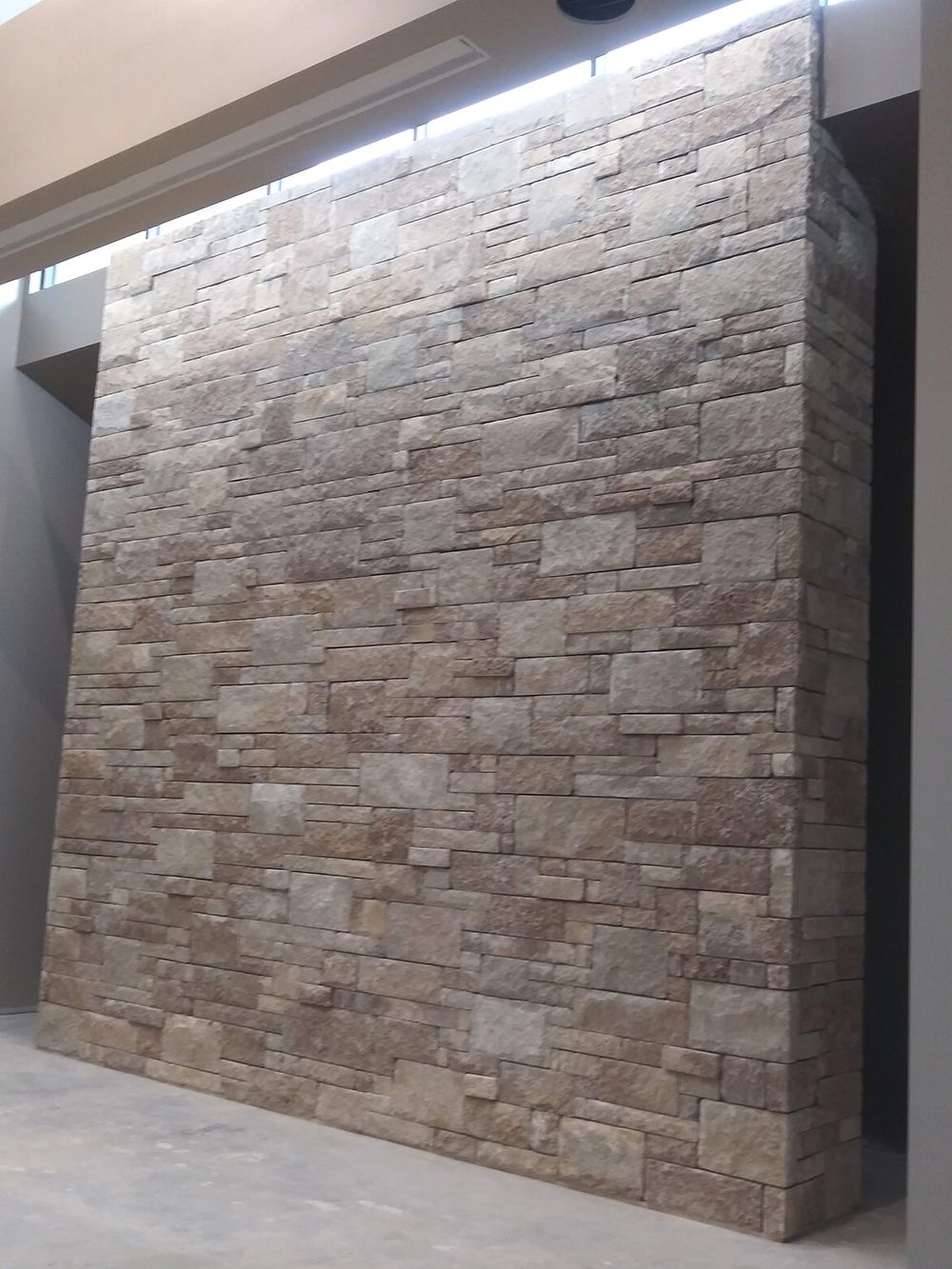 Interior stone wall