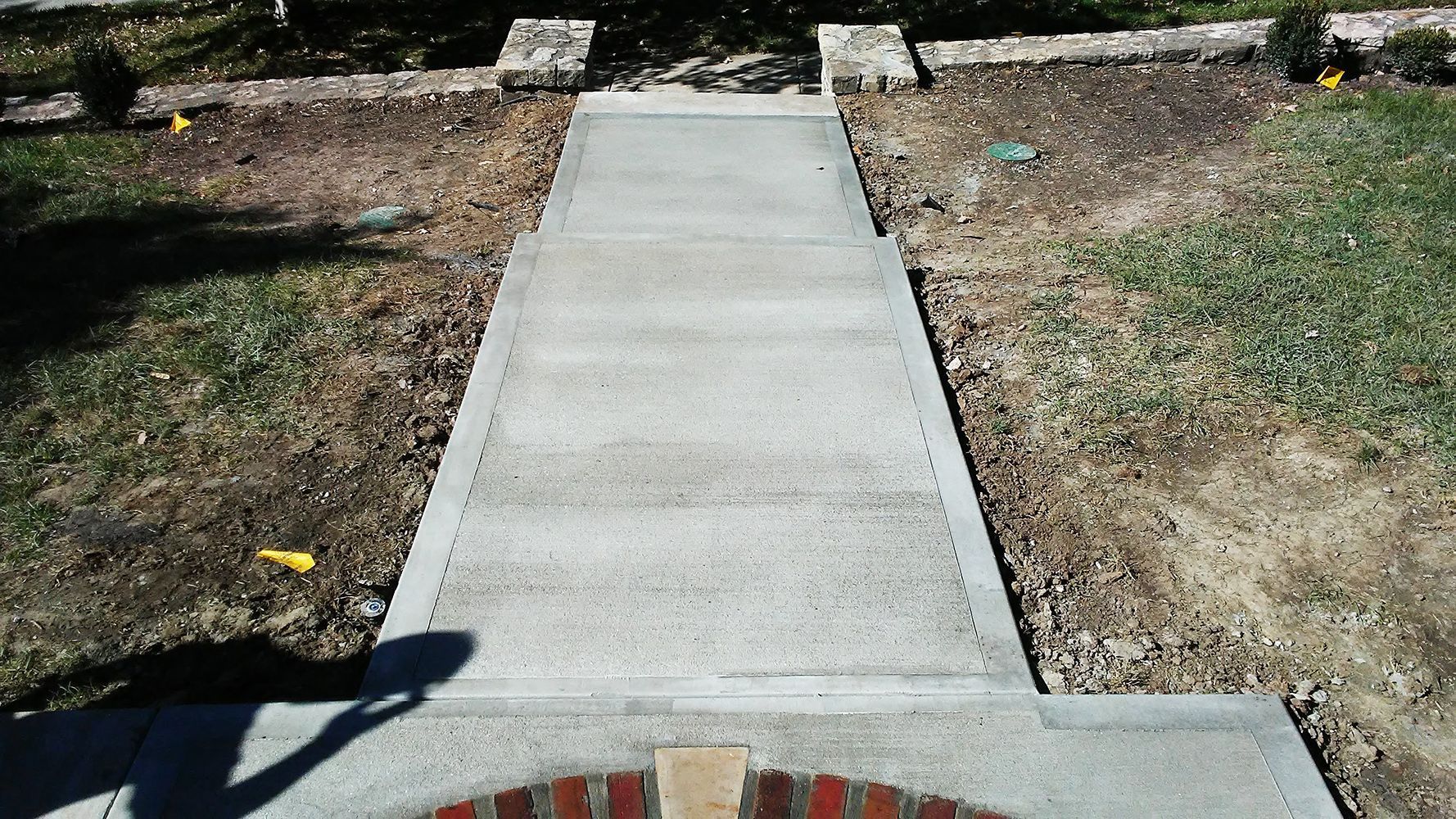 Walkway and steps