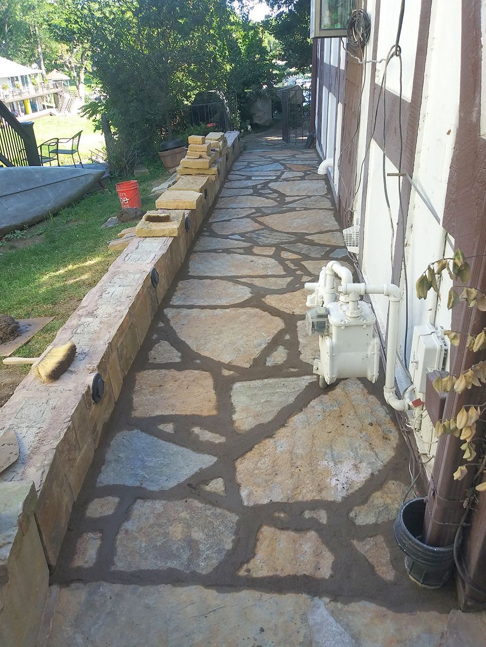 Stone walkway
