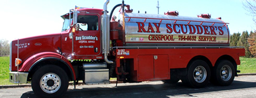 Ray Scudder's Cesspool Service vehicle