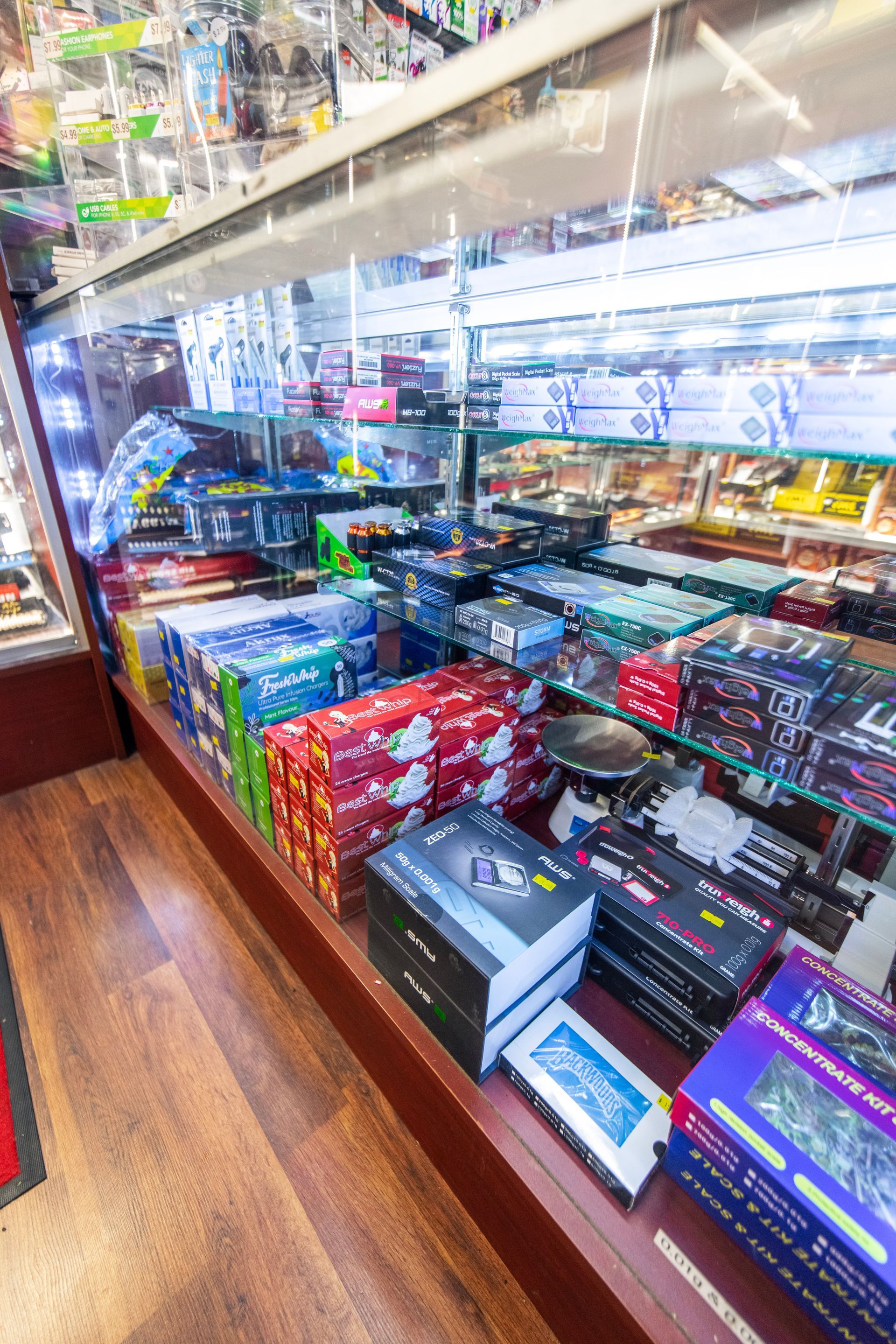 A store filled with lots of boxes and toys on shelves.