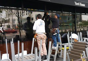 Restaurant window tinting