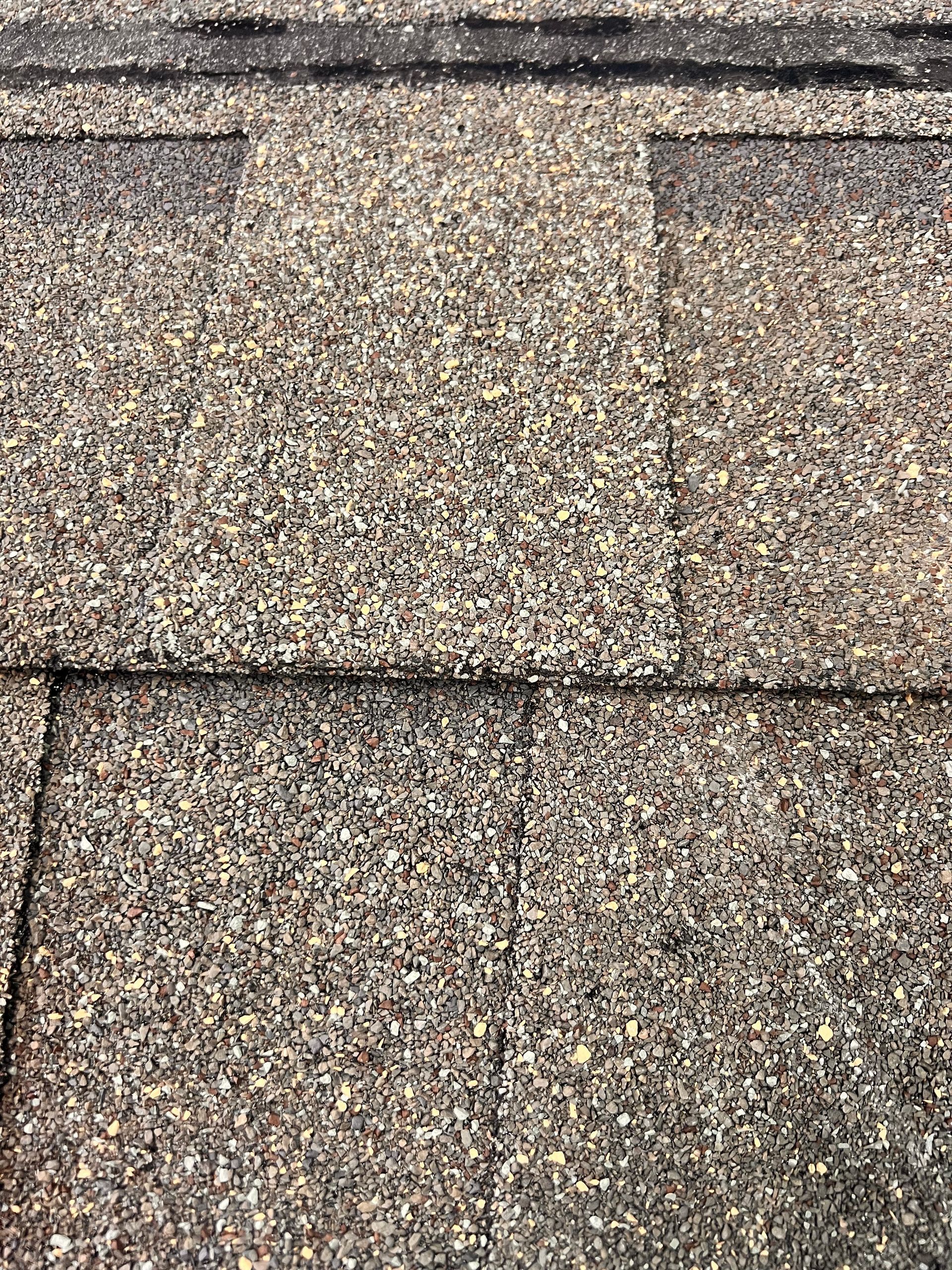A close up of a roof