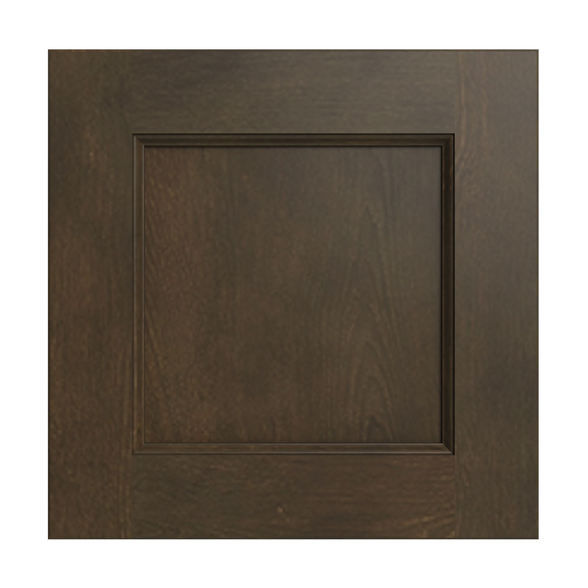 A close up of a square wooden door on a white background.