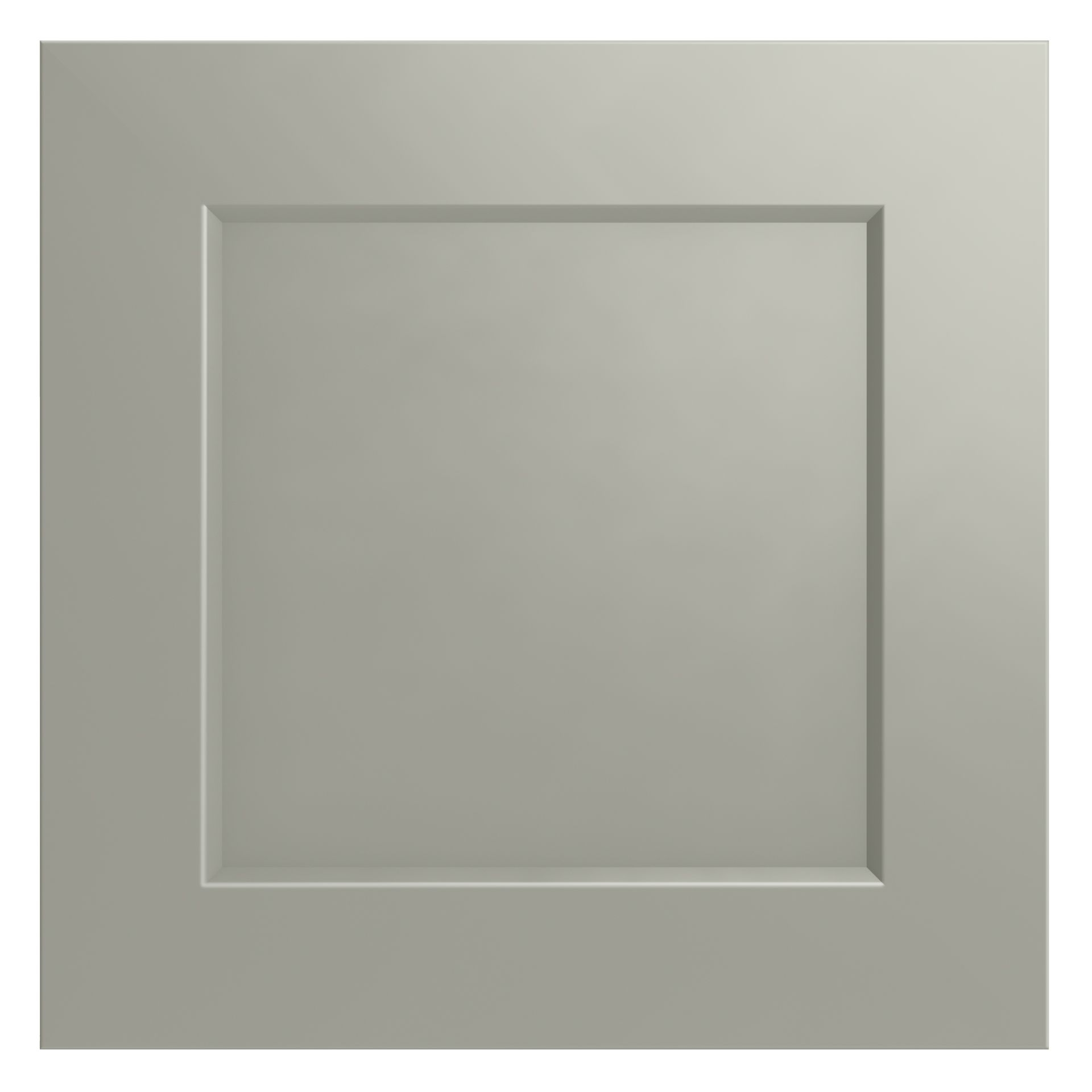 A square door with a square frame on a white background.