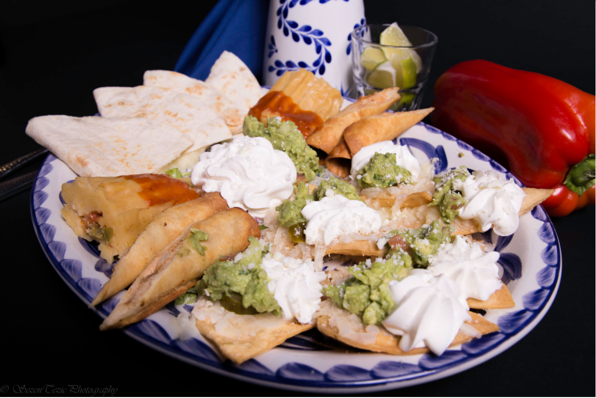 Mexican food platter