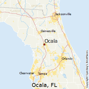 Ocala, FL Map