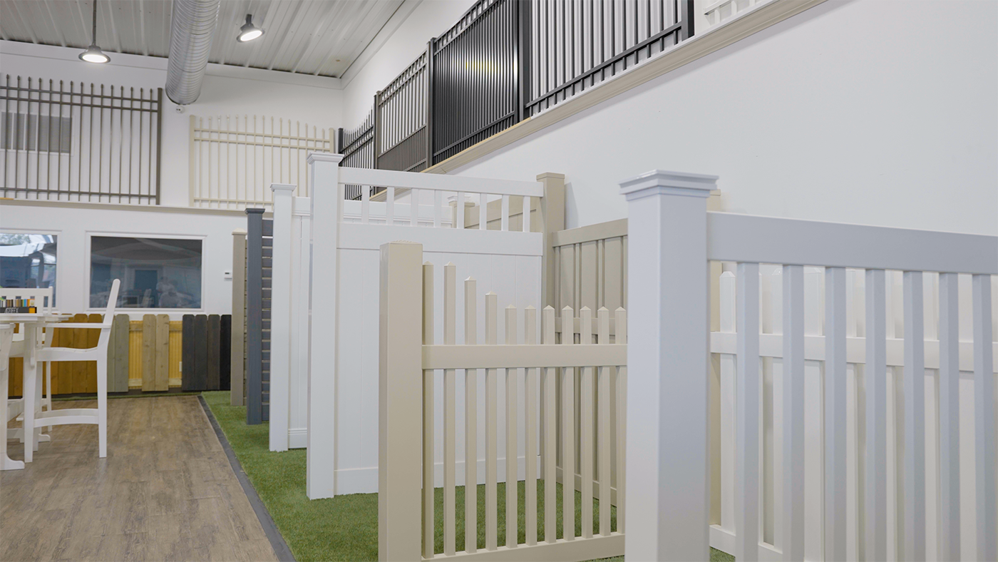 There are many different types of fences in this room.