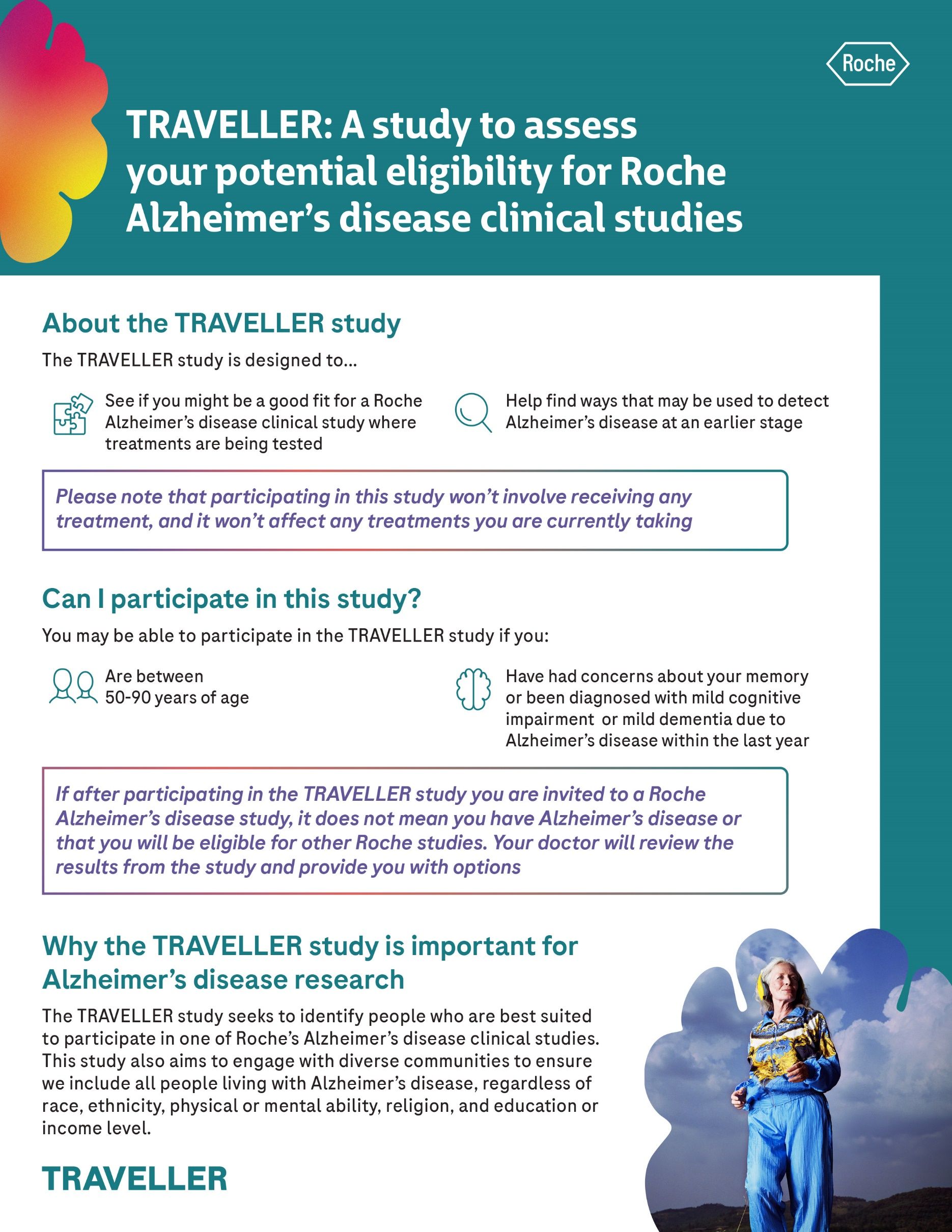 Flyer for the TRAVELLER study
