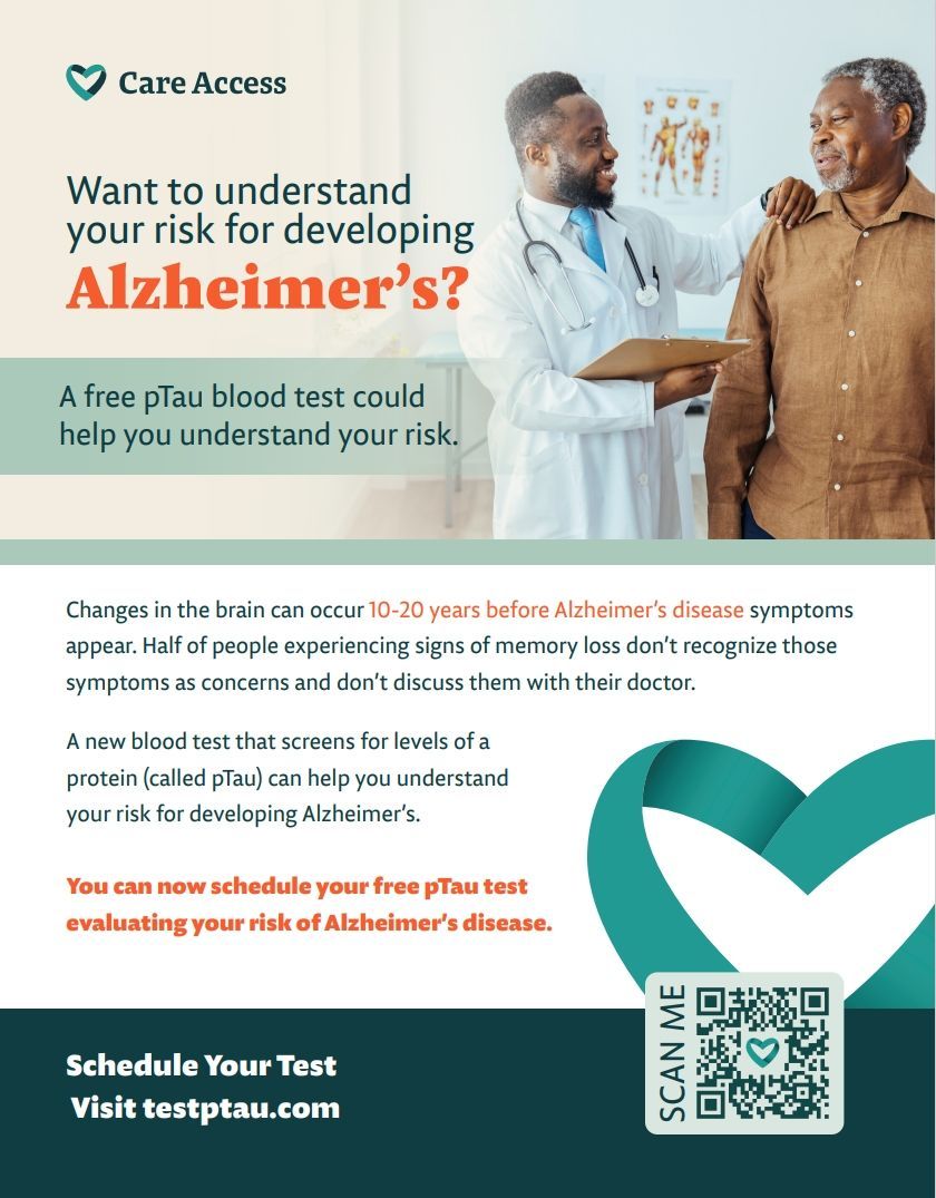 A doctor is talking to an older man about alzheimer's.