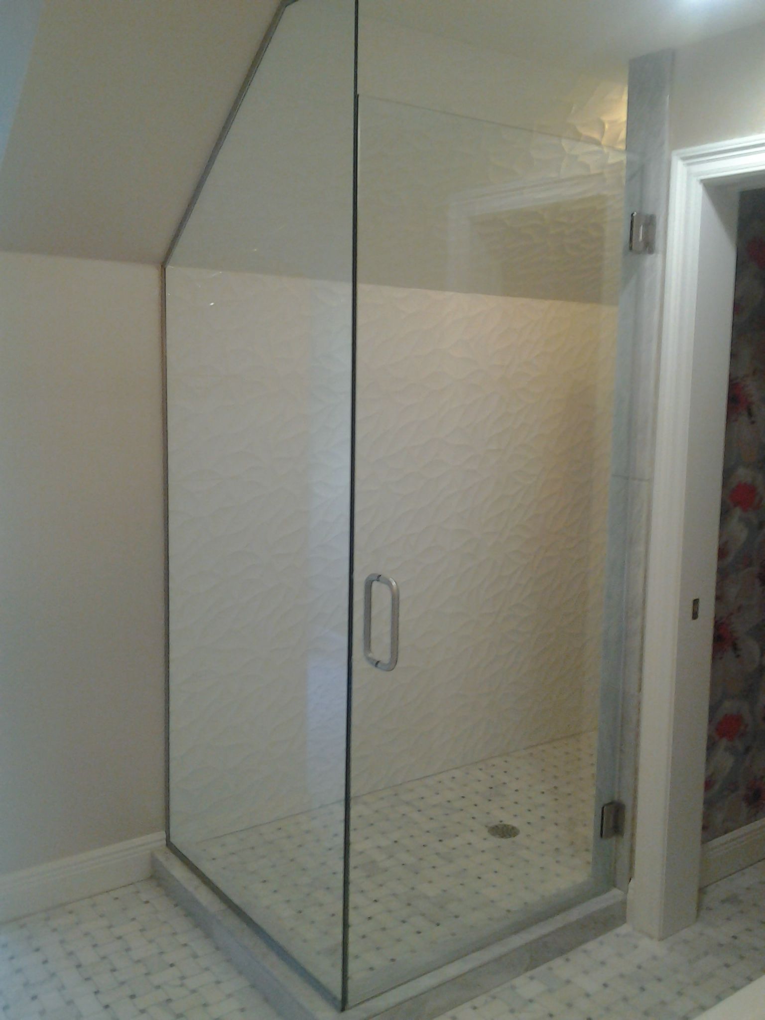 Custom Angle Corner shower enclosure