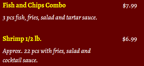 combo menu