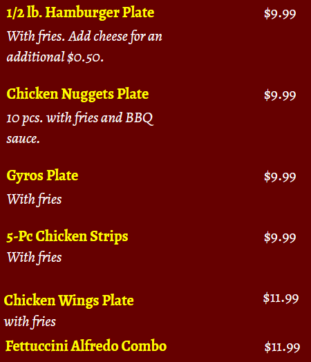 plates menu 2