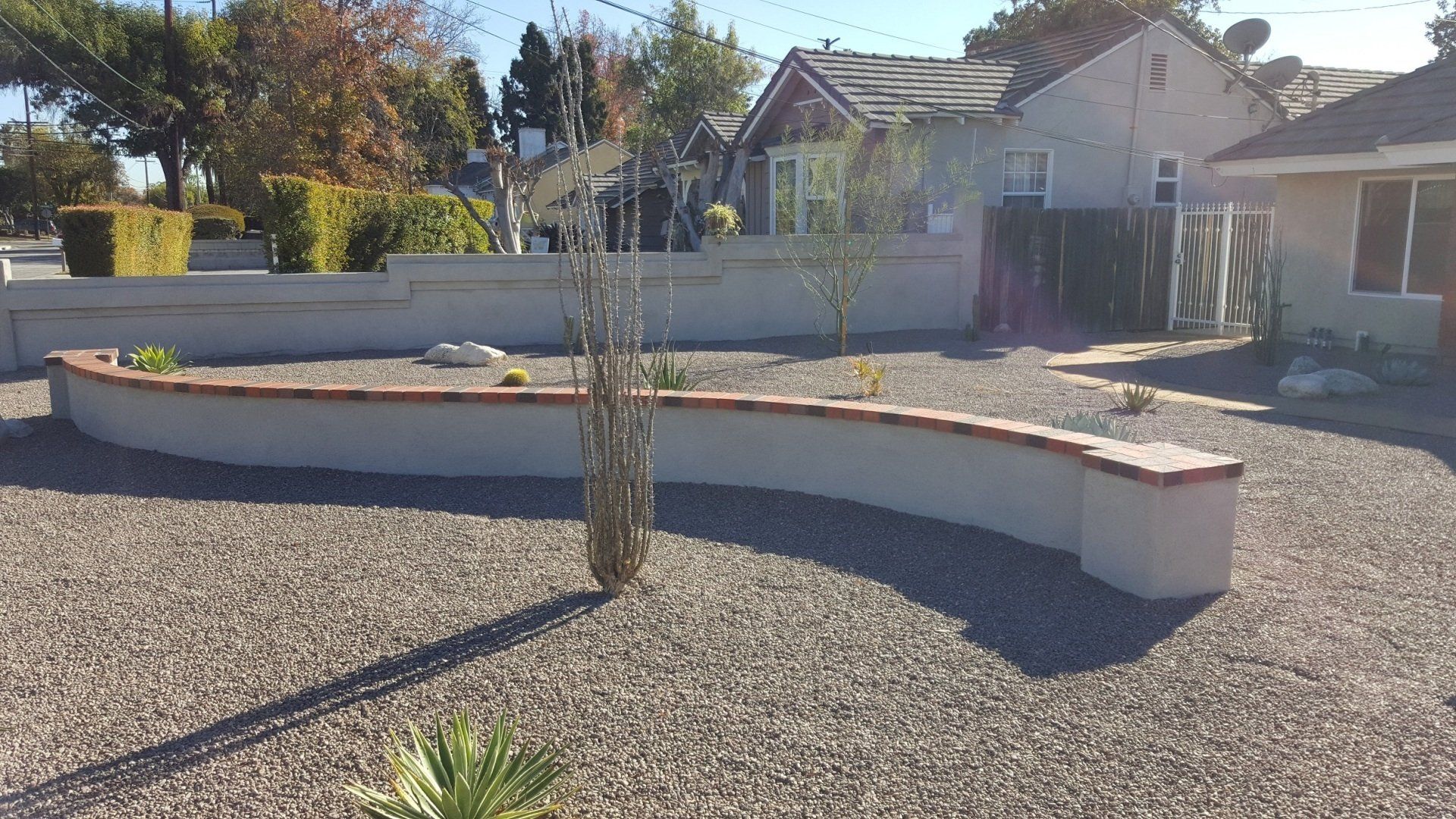 Stylish concrete wall