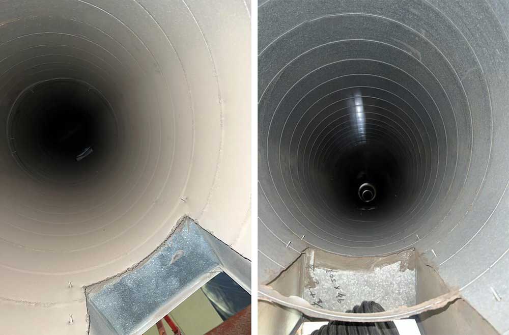 Commercial air duct cleaning