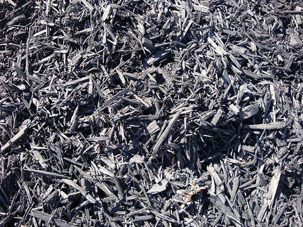 Dyed black bark coarse