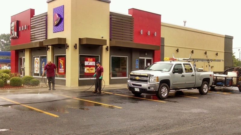 Commercial Exterior Steam Cleaning