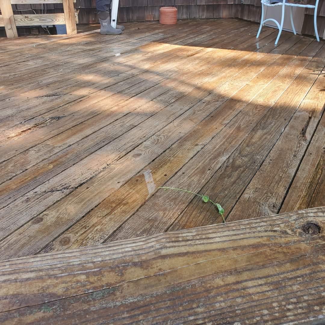 Deck cleaning