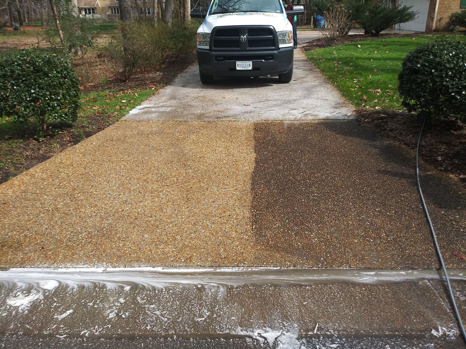 Driveway cleaning