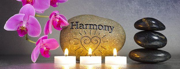 Harmony etched on stone