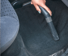 Vehicle interior cleaning