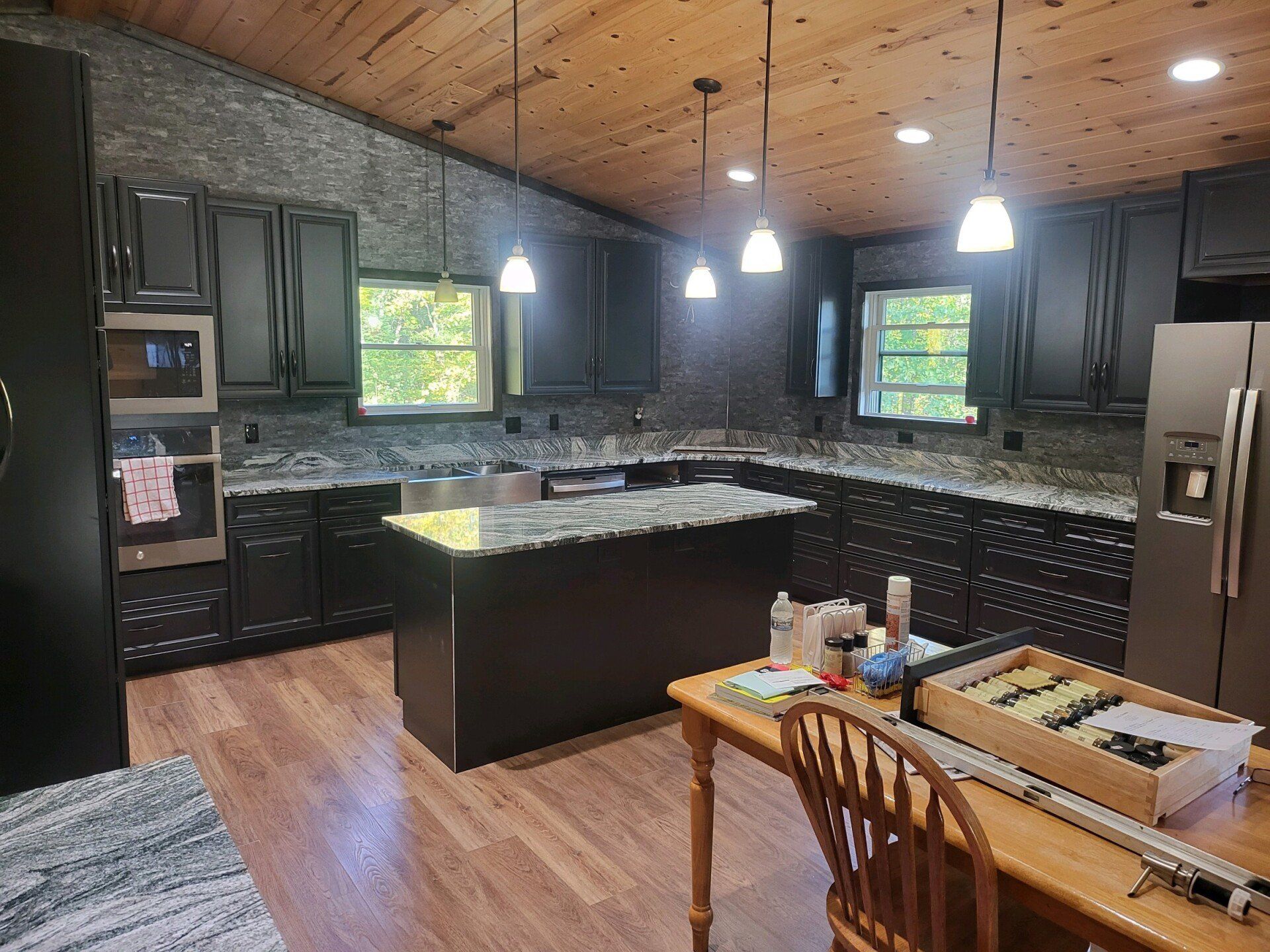 residential open kitchen countertop service