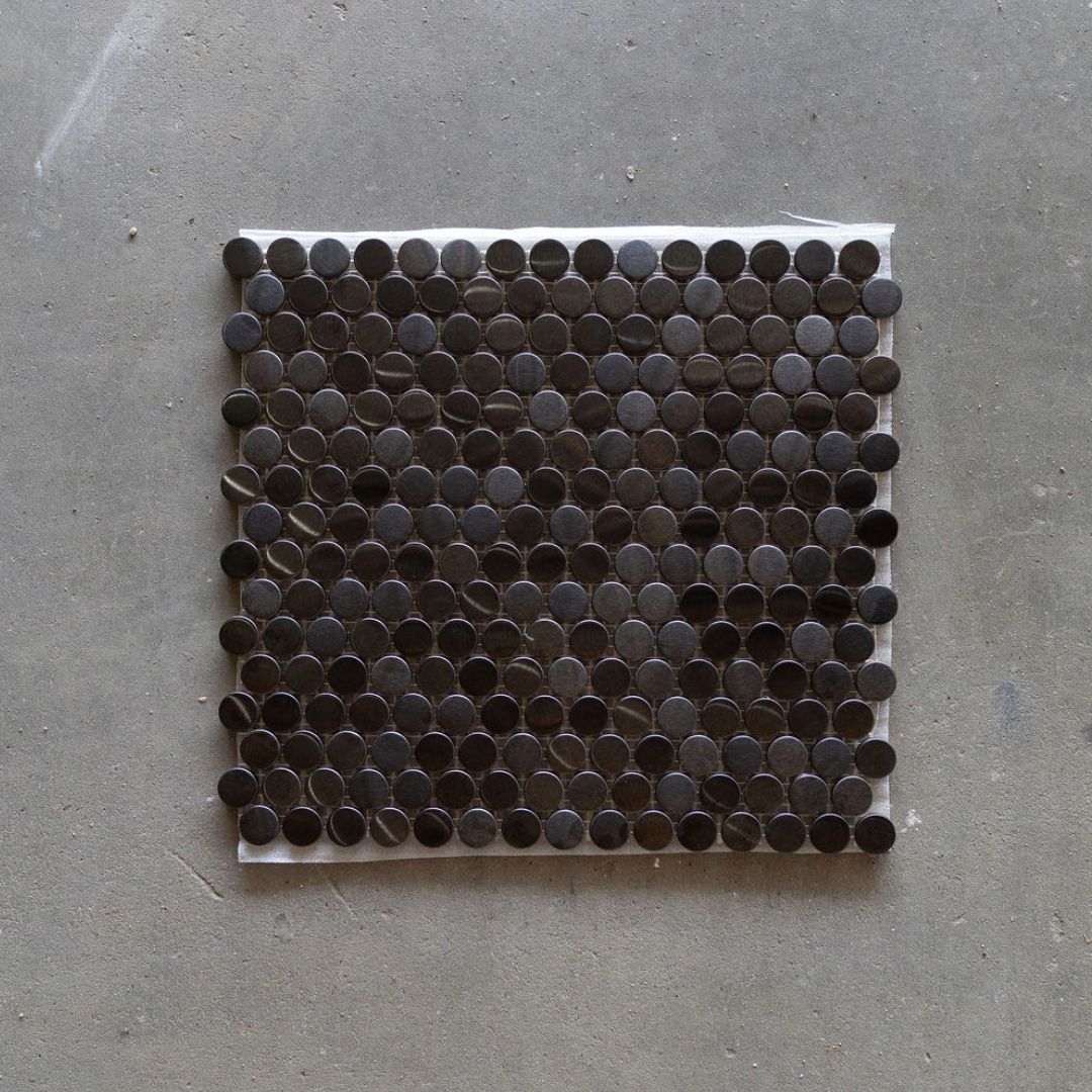 Emser Gleam Grap Metal Pennyround Mosaic