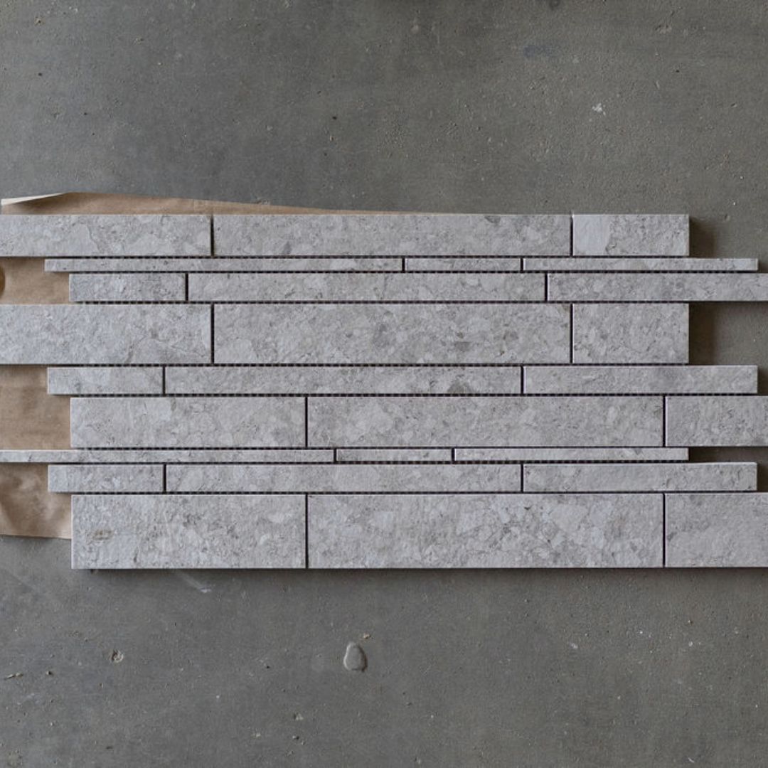 FIXT Stone Mink Linear Mosaic