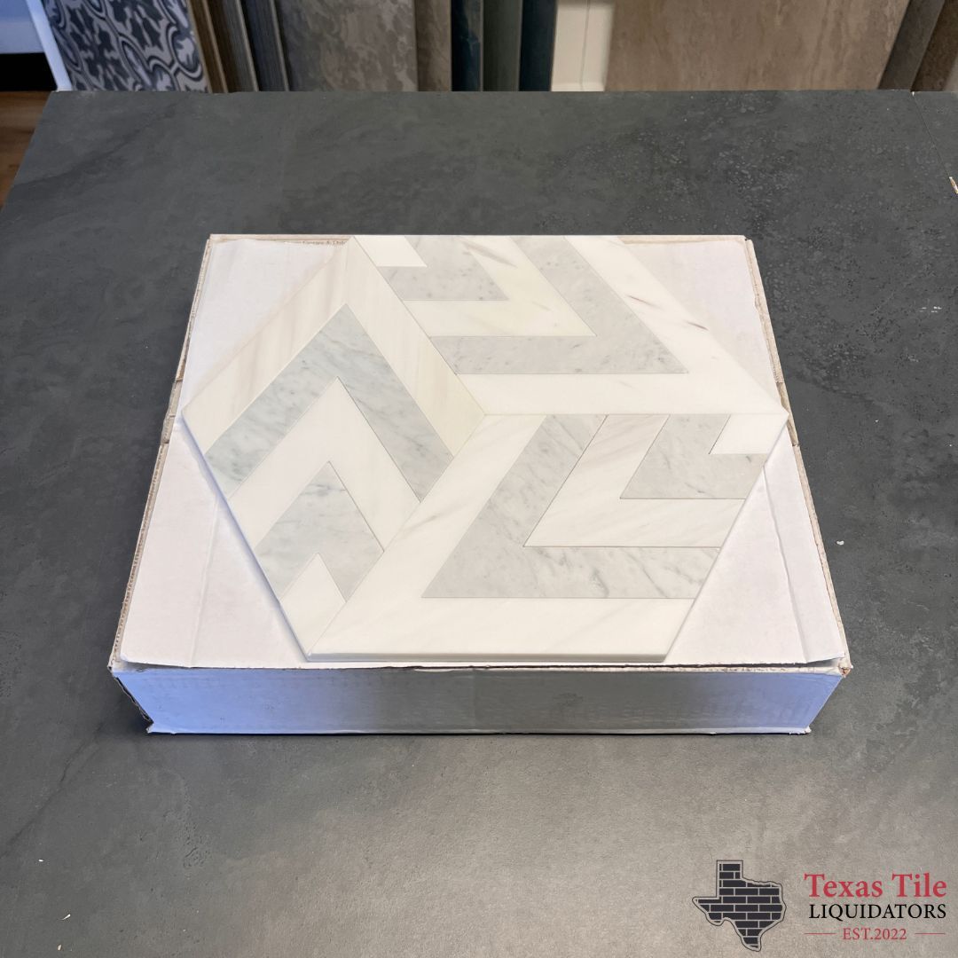 Metro Pattern Grace Blend Polished Marble Mosaic