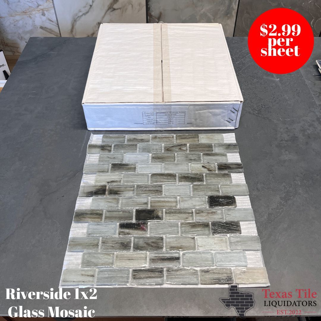 Riverside 1x2 Glass Mosaic