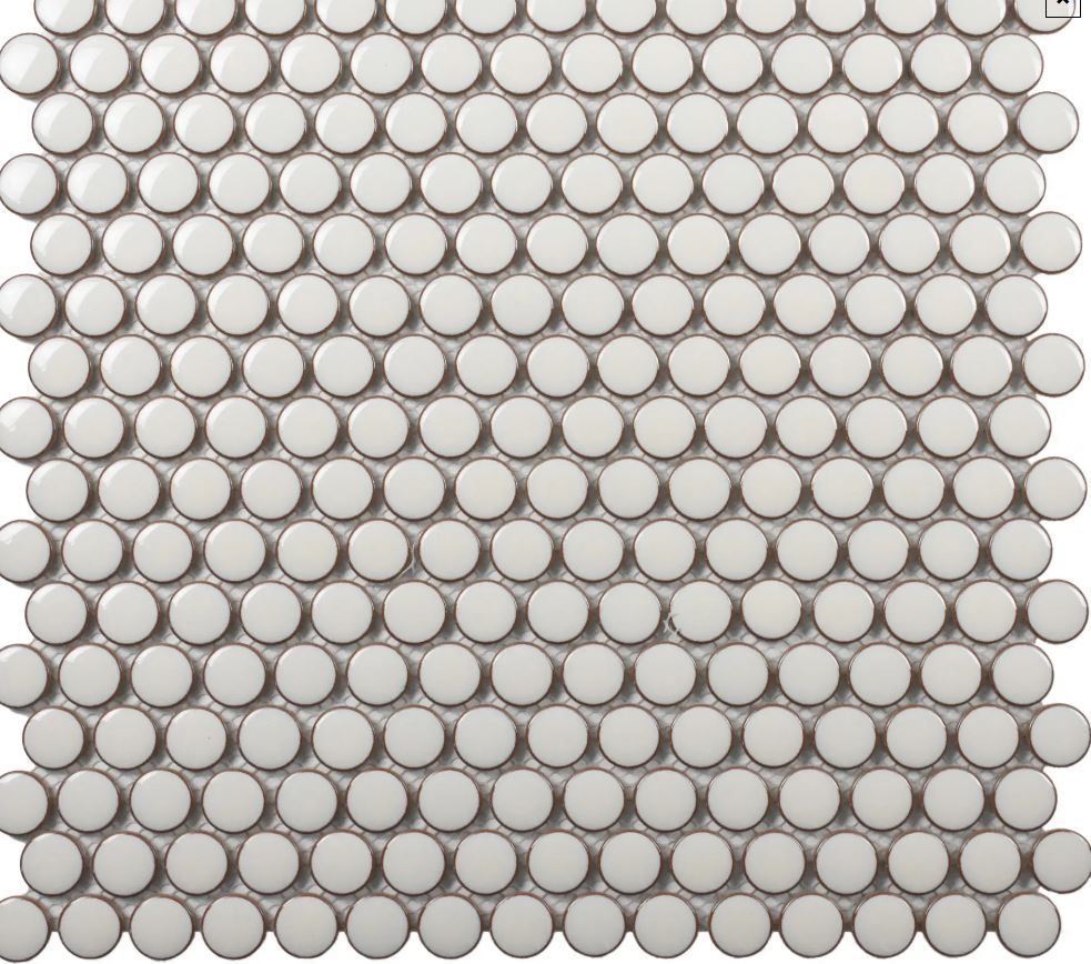 Pearl White Penny Round