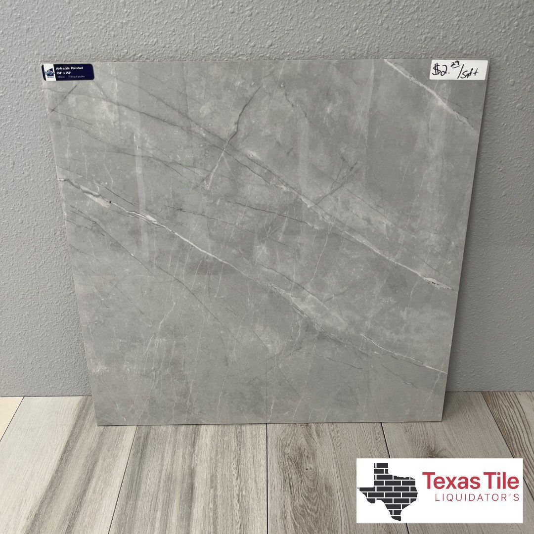 Antracite Polished 24x24 Porcelain Tile