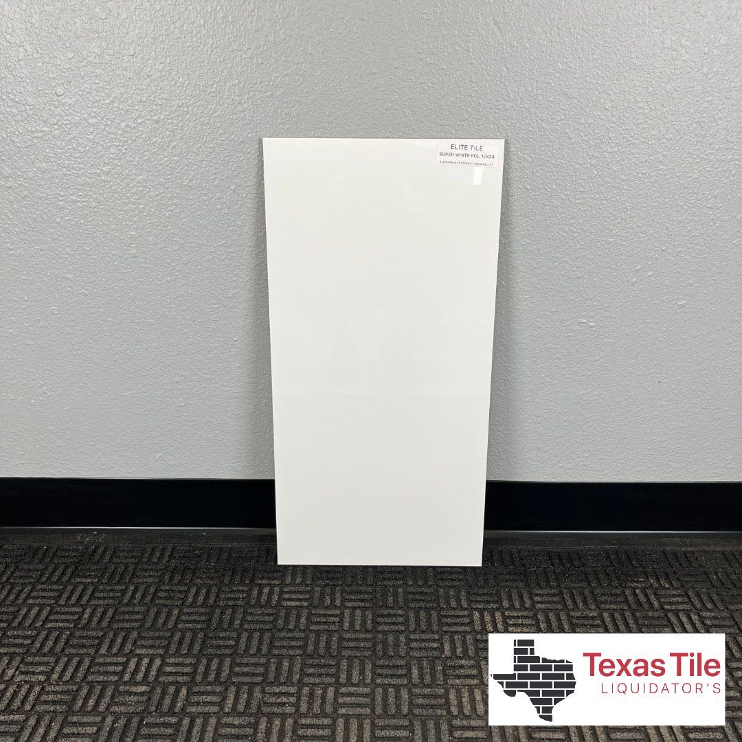 Super White Polished
12x24 Porcelain