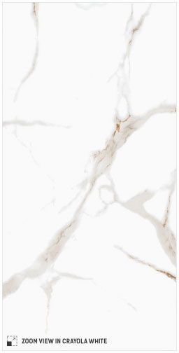 Crayola White Polished
12x24 Porcelain Tile
